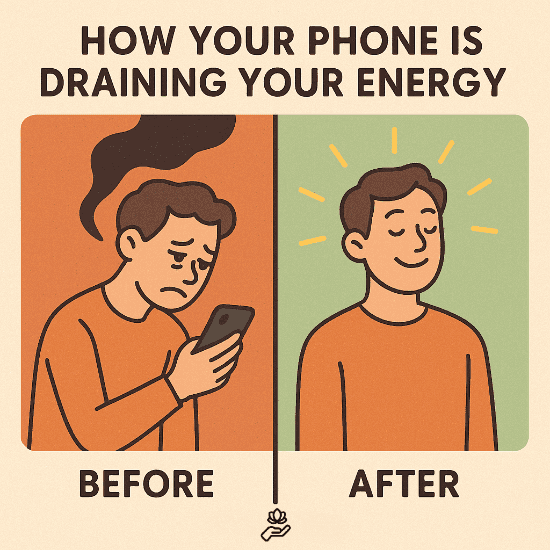📱 Why Your Phone Is Draining Your Energy (My 72-Hour Digital Detox + Complete Protocol)